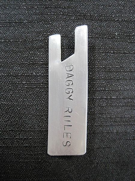 Daggy Rules brooch